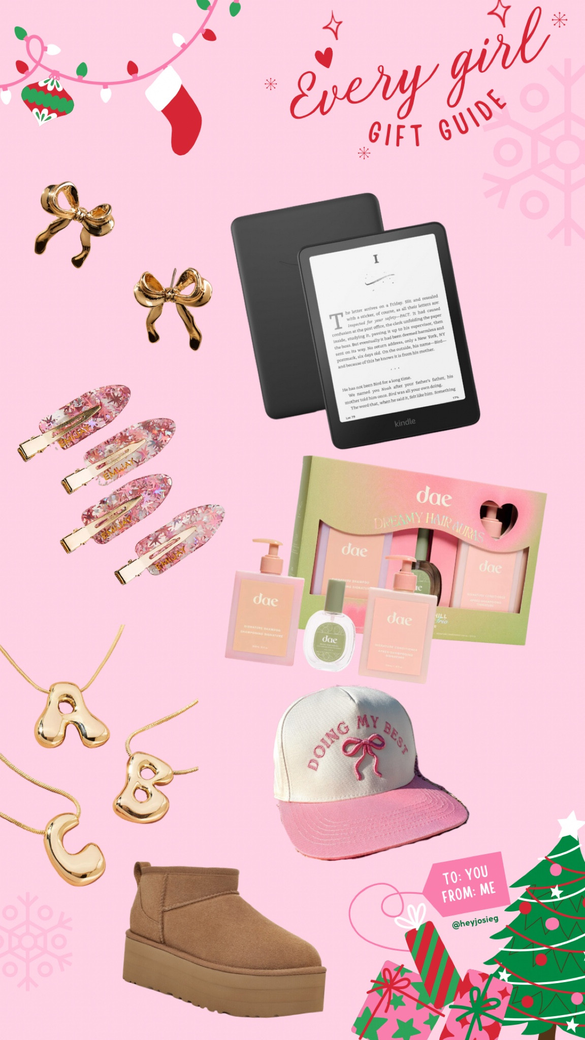 The every girl gift guide! 🎅🏼💗 gifts for her!

Bow earrings, kindle, ugg, dae hair 

#LTKCyberWeek #LTKHoliday #LTKGiftGuide