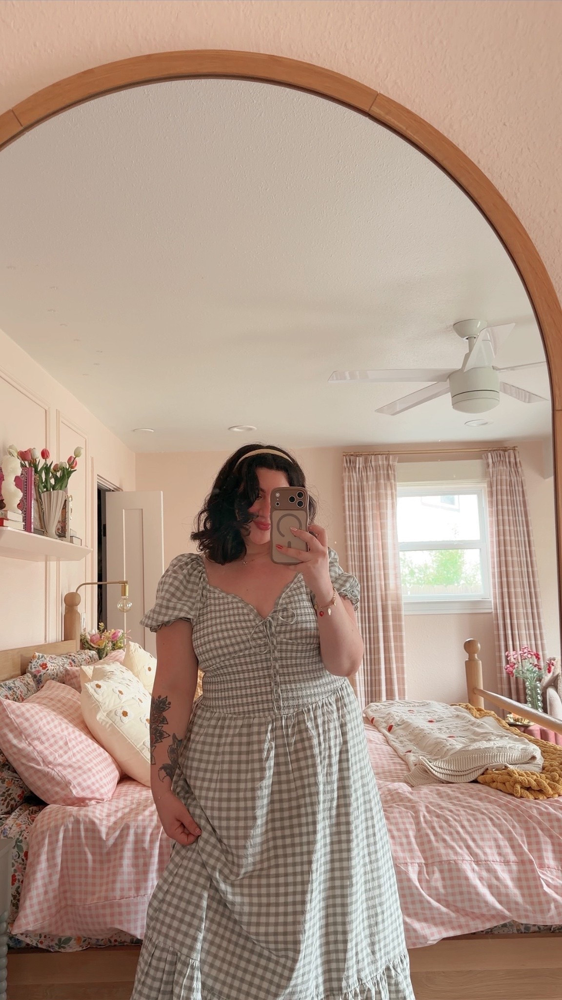 Cutie cute gingham dress 🤍