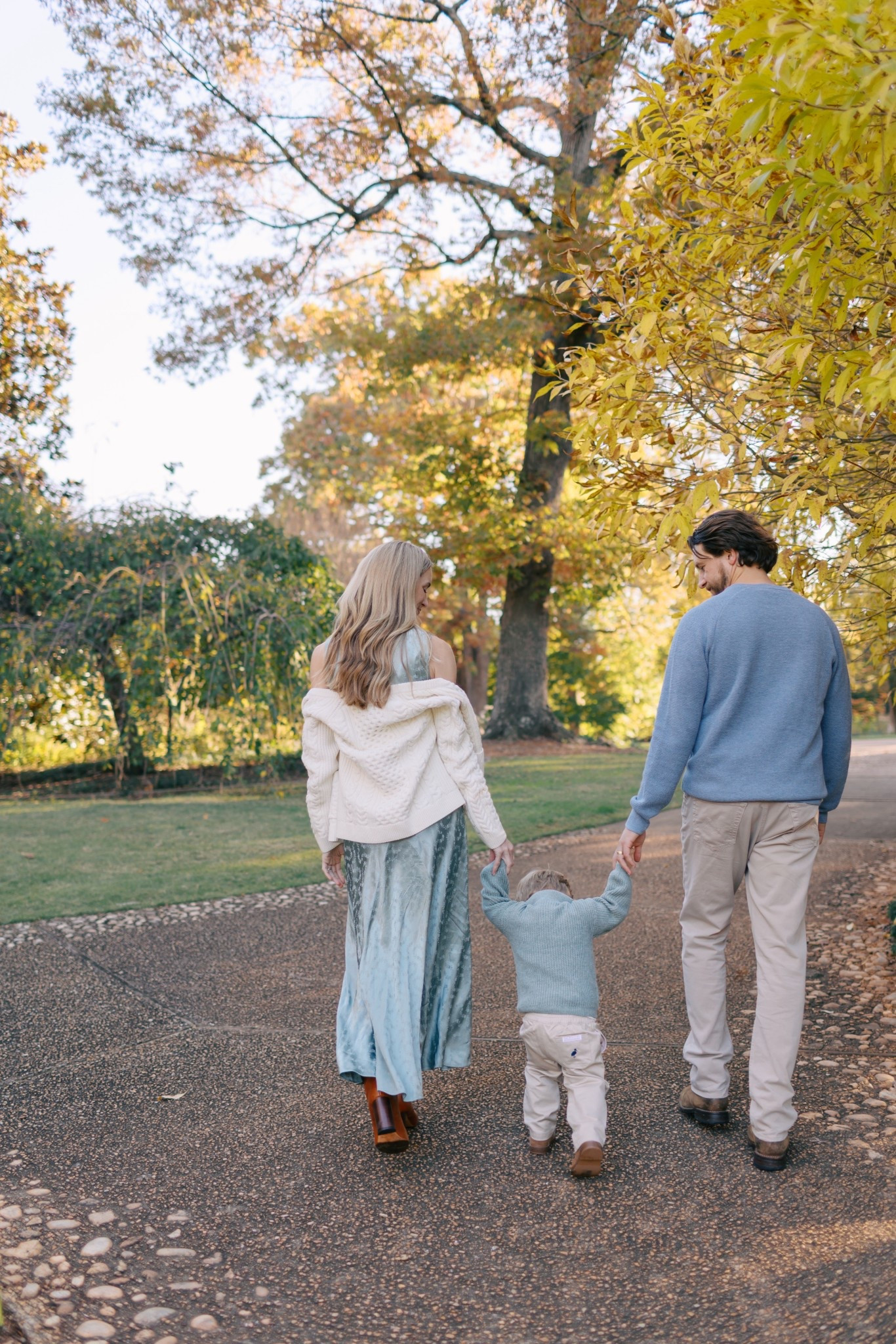 Our fam photo looks 🤍 Size S cardigan, S dress, boots TTS. H&M baby runs large except for shoes! Husband in true size in sweater and jeans. 

#LTKSeasonal #LTKBaby #LTKKids