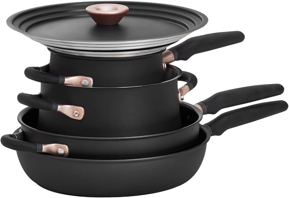 Meyer Accent Series - Hard Anodized Nonstick and Stainless Steel Pots and Pans / Essential Cookwa... | Amazon (US)