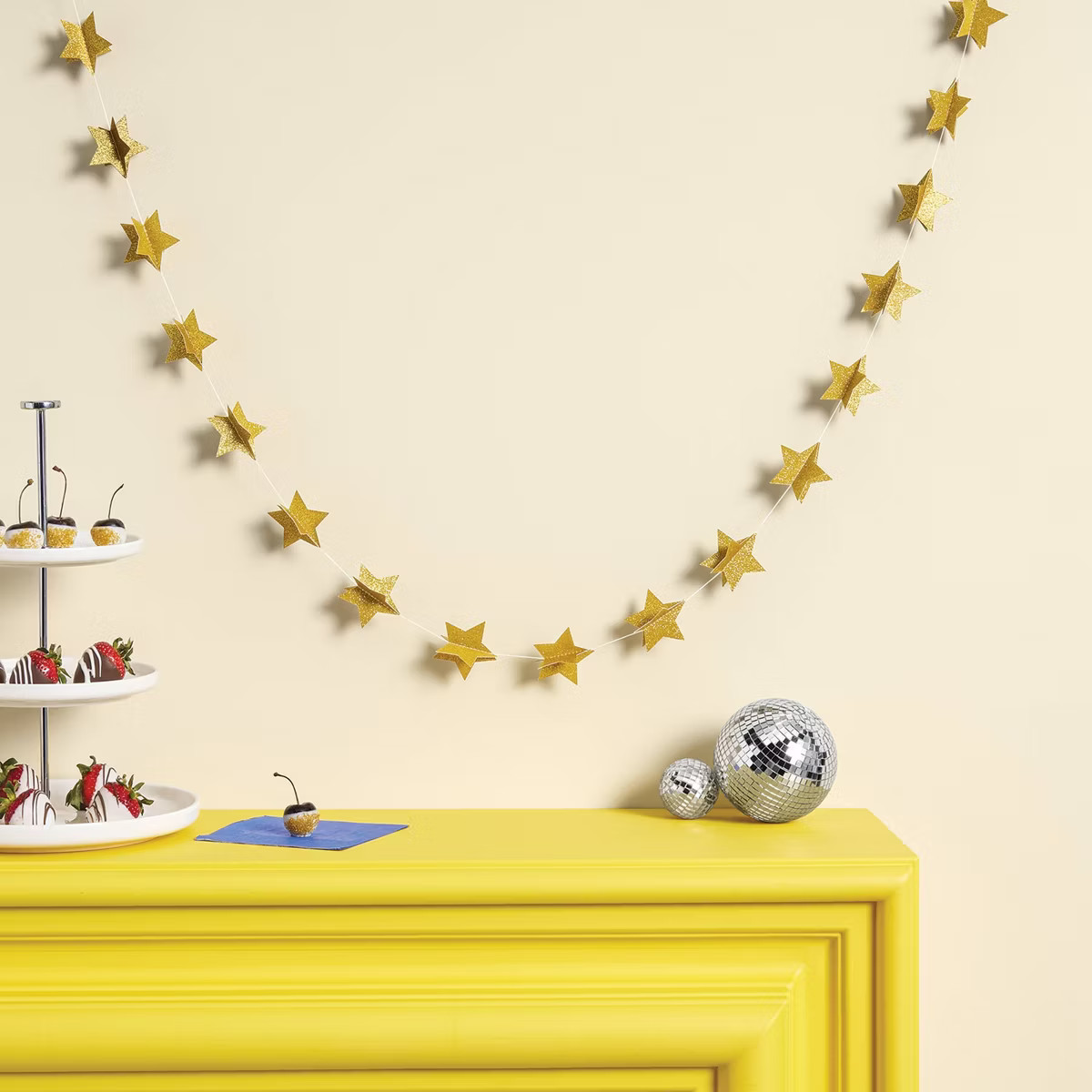 New Year's Eve Gold Stars Paper Garland - Spritz™ | Target