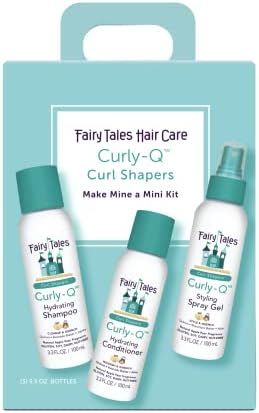 Fairy Tales Curly-Q Daily Hydrating Shampoo, Conditioner, Spray for Kids - For Curly Hair - Parab... | Amazon (US)