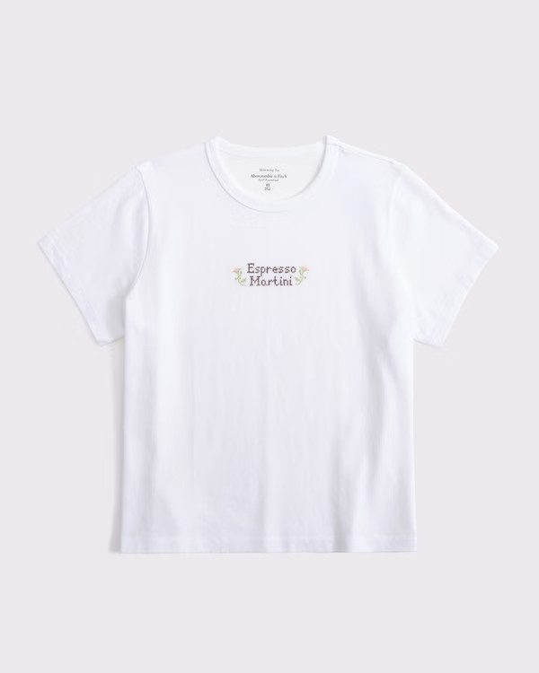Short-Sleeve Espresso Martini Graphic Skimming Tee | Abercrombie & Fitch (US)