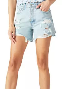 Lucky Brand Women's Destructed Midi Shorts | Belk