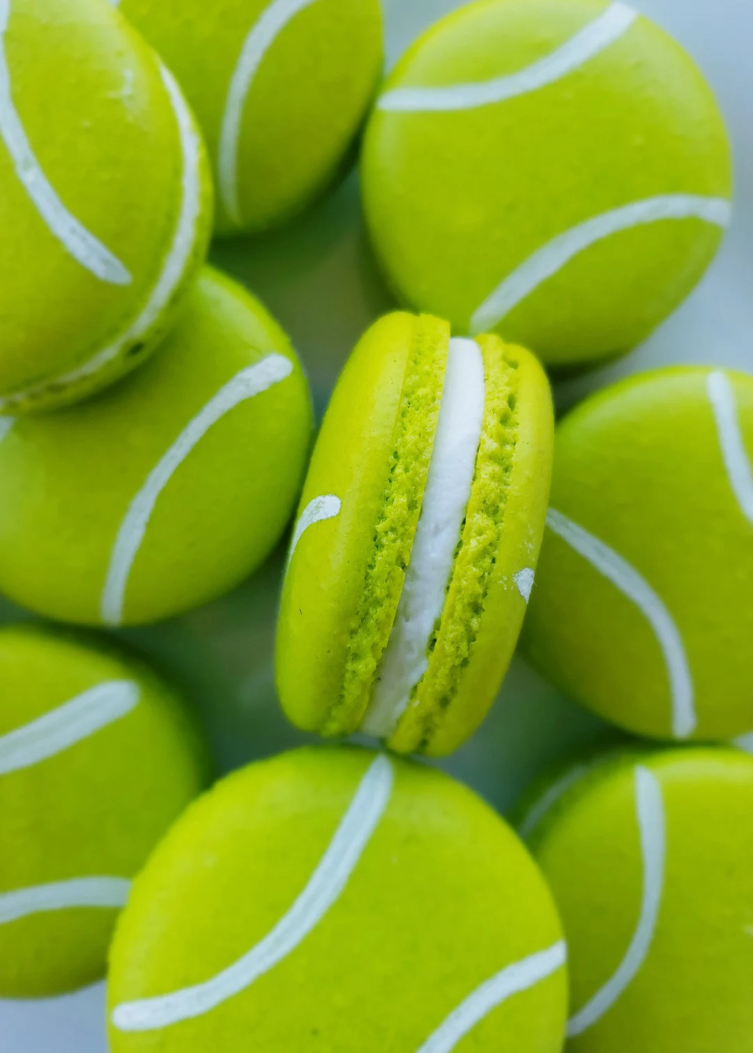12 Tennis Ball French Macarons,sport Cookies,baby Shower Macaroons,wedding Favors, Bridal Shower,... | Etsy (US)