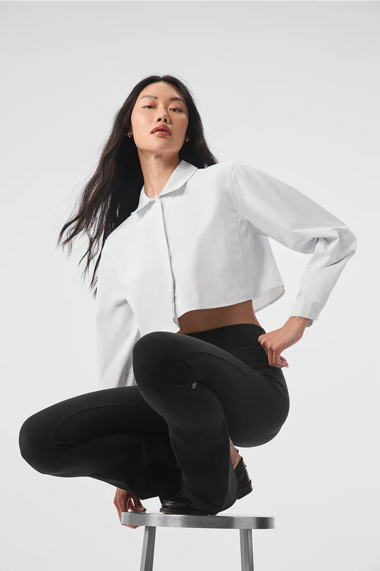 Cropped Take Me Out Button Up | Alo Yoga (US)