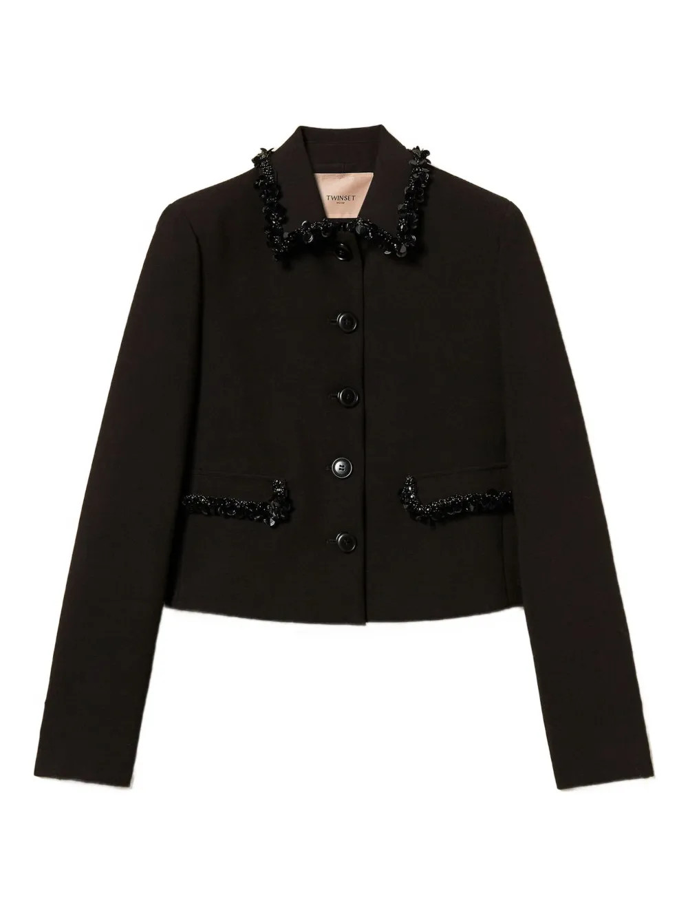 TWINSET Blazer Con Decorazione | Nero | FARFETCH IT | Farfetch Global