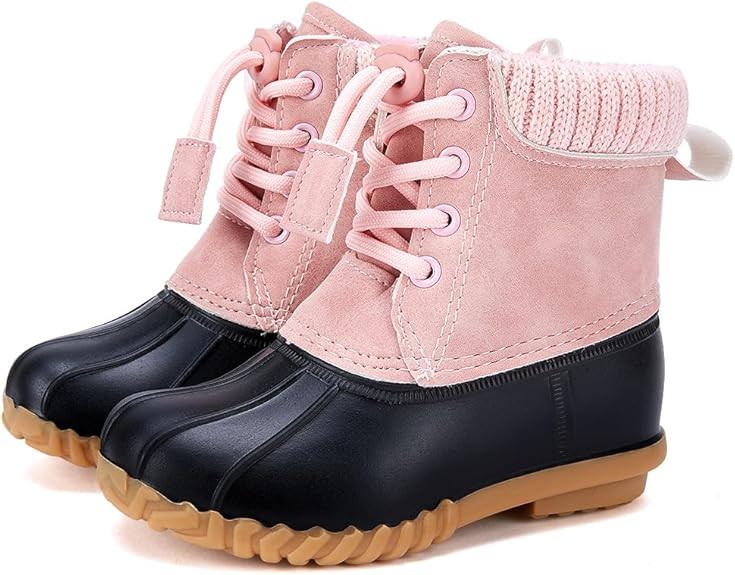 BMCiTYBM Toddler Snow Boots Boys Girls Little Kids Winter Shoes Cold Weather Outdoor Lightweight ... | Amazon (US)