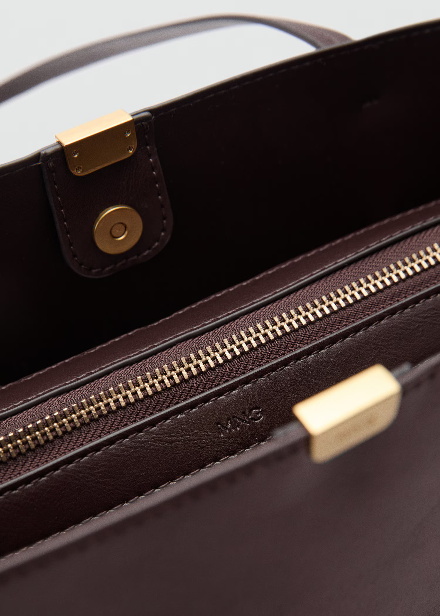 Shopper bag with metallic detail | MANGO (UK)