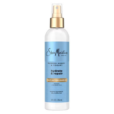 SheaMoisture Manuka Honey & Yogurt Hydrate + Repair Leave-In Conditioner Spray - 8 fl oz: Paraben-Free, Sulfate-Free, Deep Hydration | Target