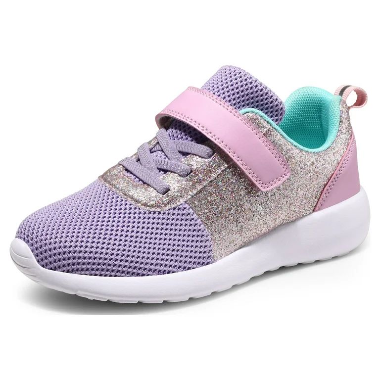 Harvest Land Toddler Girls Glitter Sneakers Sparkle Fashion Tennis Breathable Running Shoes Size ... | Walmart (US)