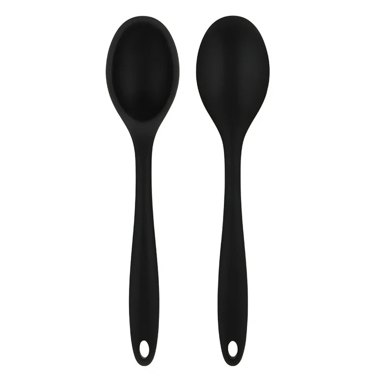 HEQUSIGNS 2Pcs Silicone Long Mixing Spoon, Heat Resistant Nonstick Cooking Spoon, Kitchen Cooking... | Walmart (US)