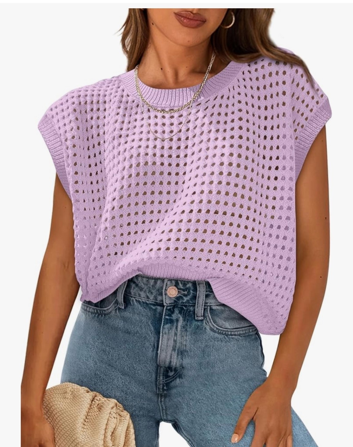 Open knit short sleeve spring sweater

#LTKootd #LTKgrwm #LTKSaleAlert