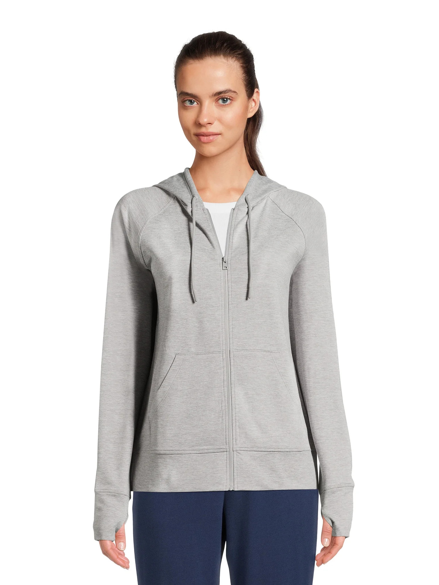 Athletic Works Women’s and Women's Plus ButterCore Lightweight Zip-Up Hoodie, Sizes XS-4X | Walmart (US)