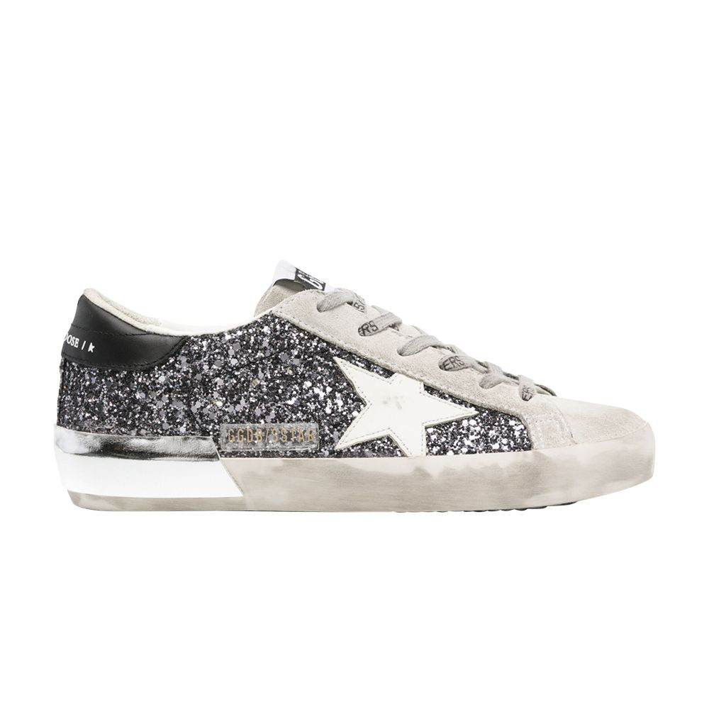 Golden Goose Golden Goose Wmns Superstar 'Silver Black Glitter' | Grey | Women's Size 36 | GOAT