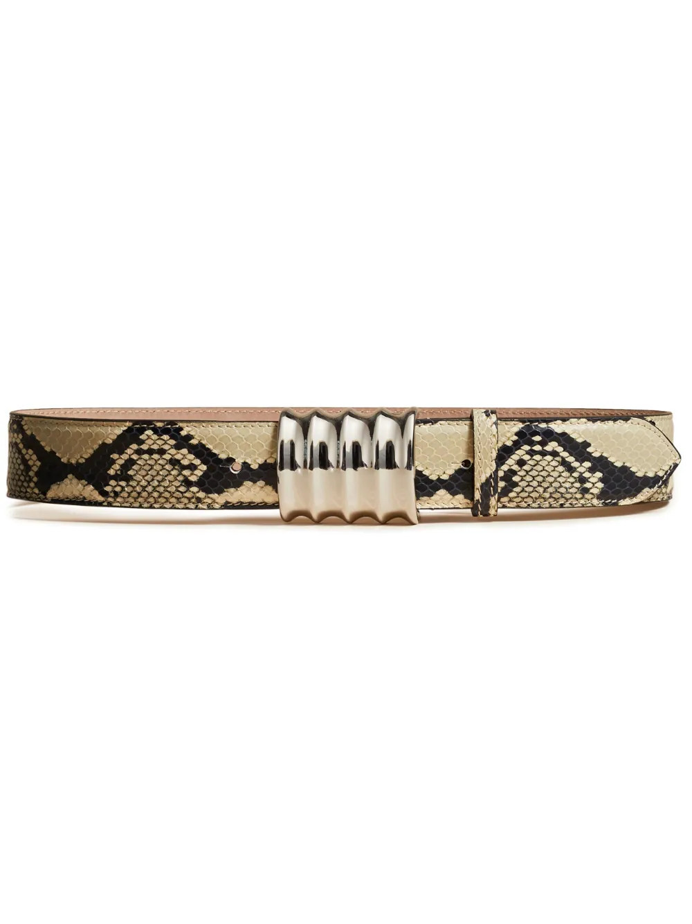 Julius snakeskin print leather belt | Farfetch Global