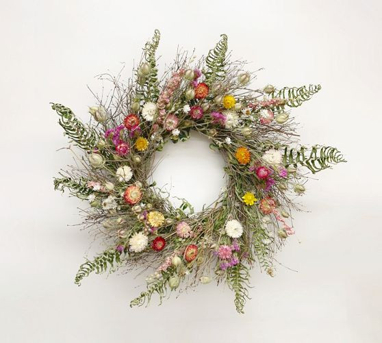 Dried Spring Sunrise Wreaths | Pottery Barn (US)