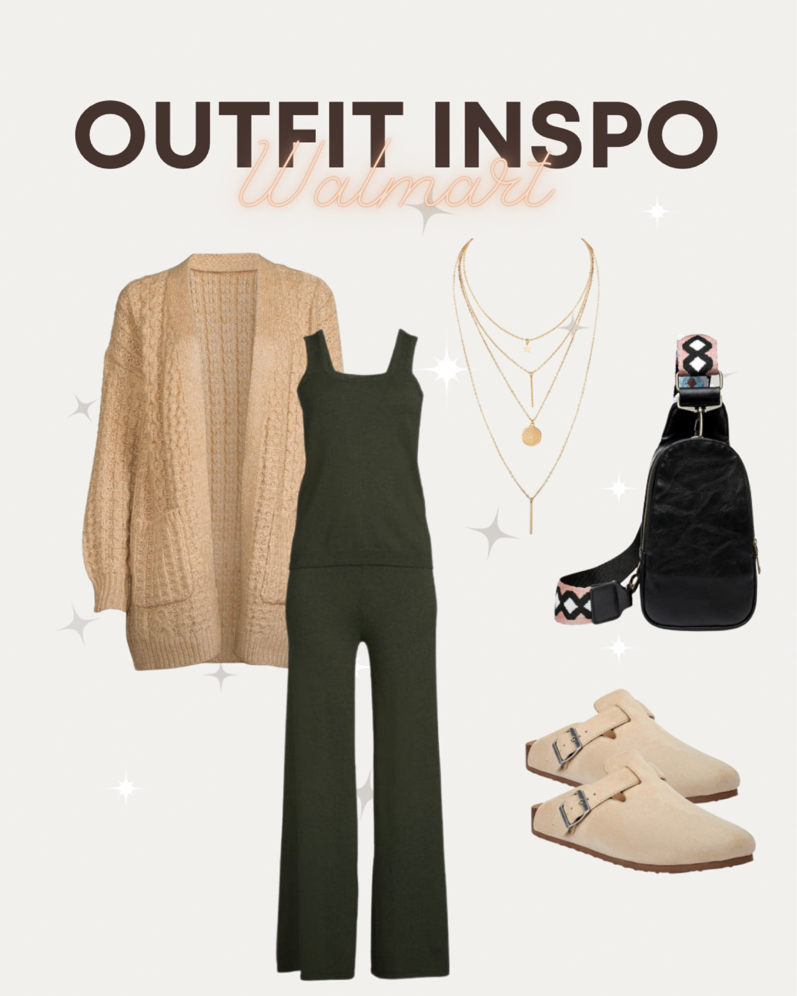 Fall outfit inspo from Walmart with this sweater set and cardigan 







Teacher outfit, crossbody, clog, work outfit, casual, midsize fashion

#LTKcurves #LTKworkwear #LTKSeasonal