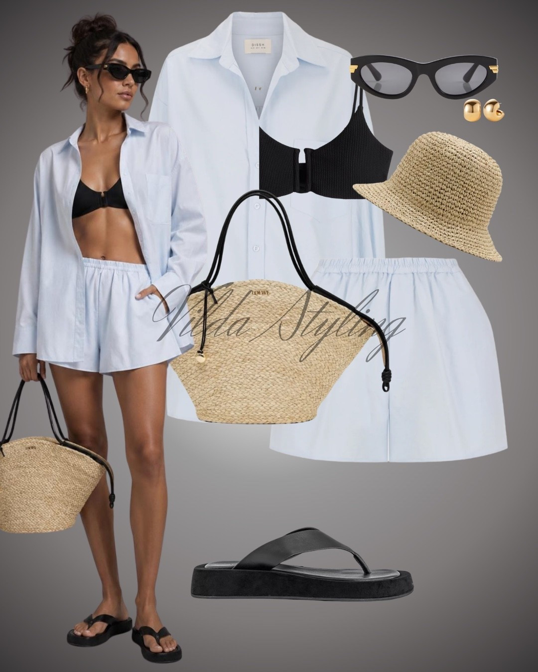 Luxury Summer Vibes

The perfect summer formula: an oversized blue shirt, relaxed shorts, a black bikini top, and timeless raffia accessories. 🤍🖤☀️

#LTKFinds #SummerFashion #VacationStyle #BeachOutfit #ResortStyle #QuietLuxury #EffortlessStyle

#LTKsummer #LTKtravel #LTKswimwear