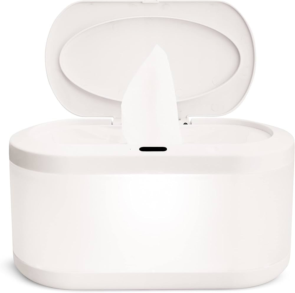 Munchkin Touch Free Baby Wipe Warmer with Nightlight & Motion Sensor, White | Amazon (US)