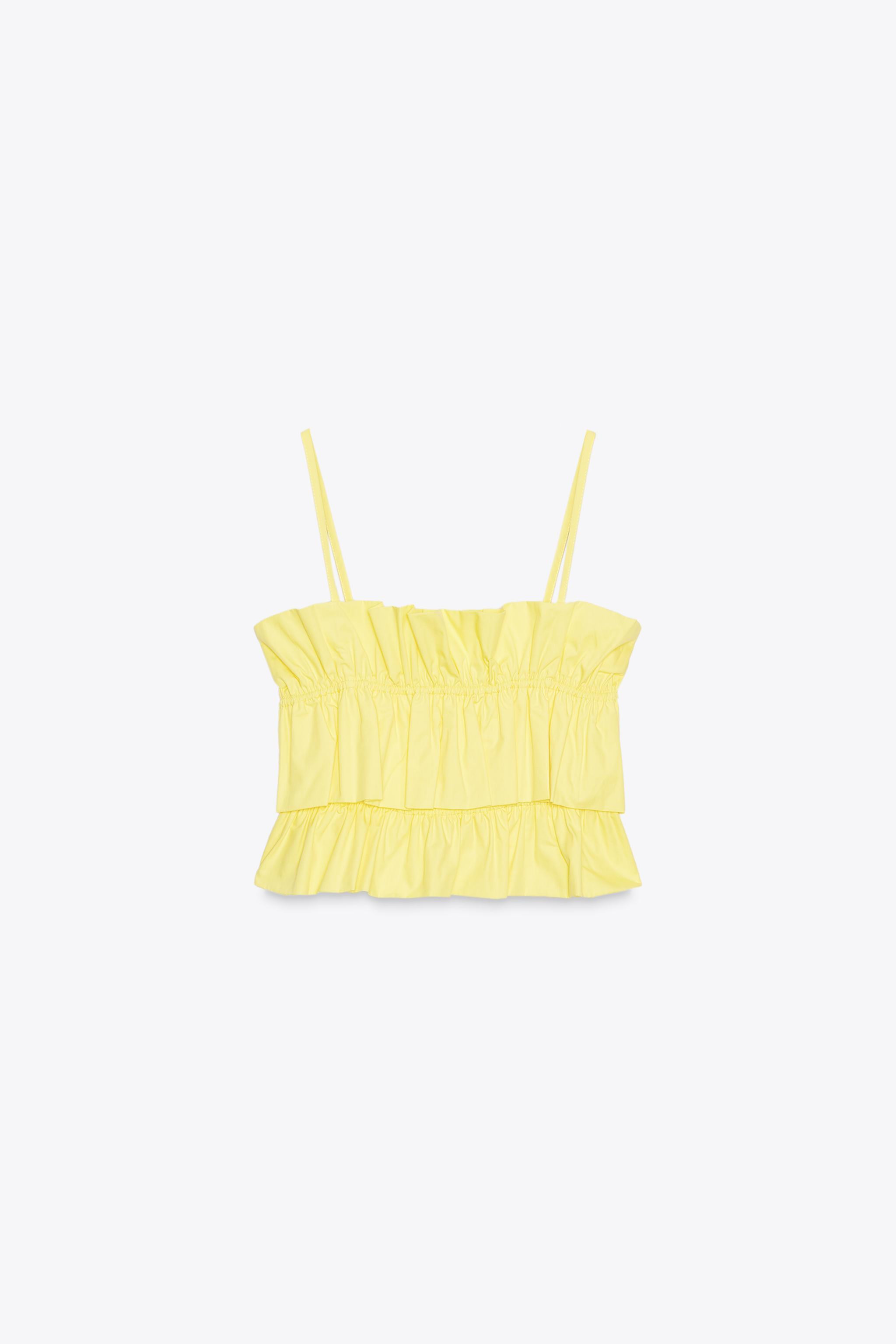 POPLIN CROP TOP | Zara US