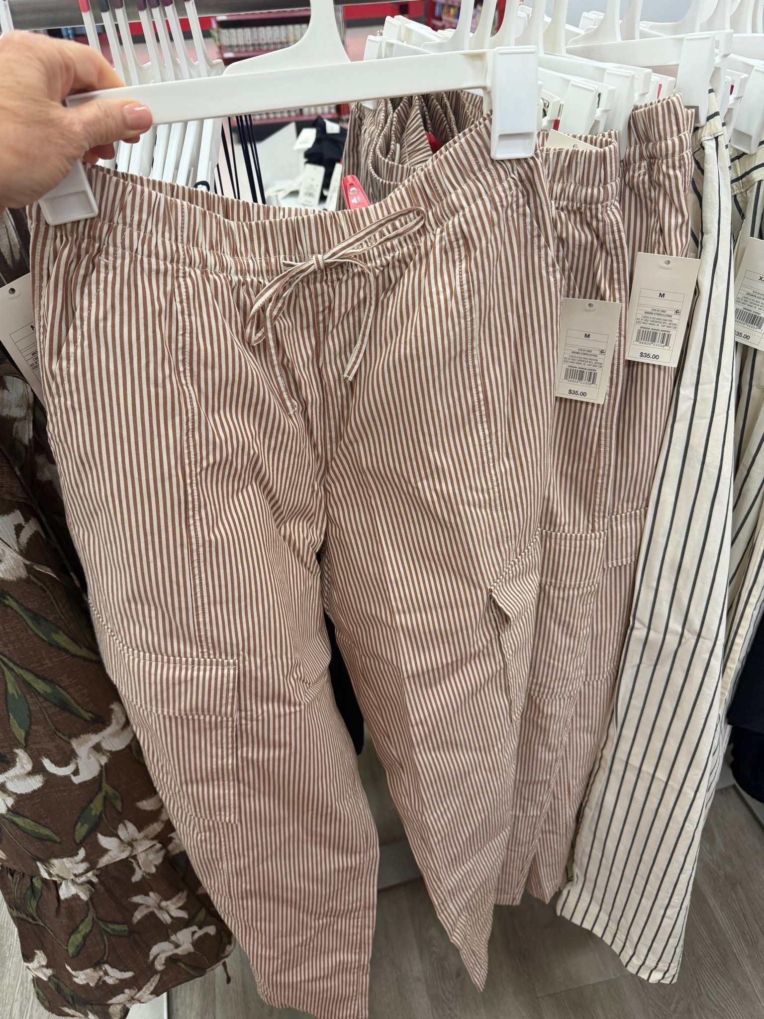 Target striped pull on pants