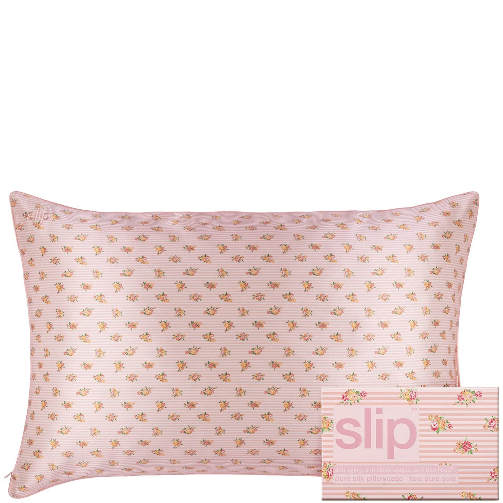Slip Pure Silk Queen Pillowcase - Petal | Cult Beauty
