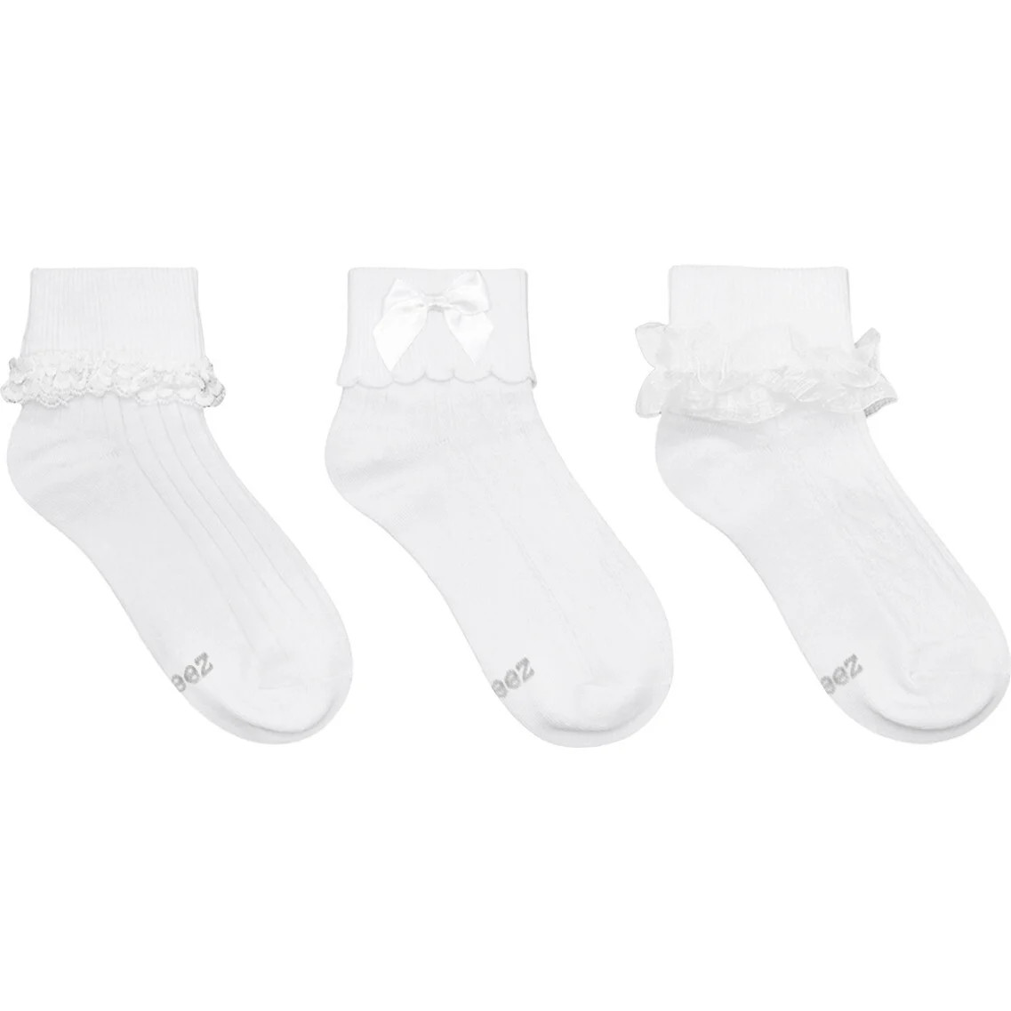 Classic Cuffed Socks, White | Maisonette