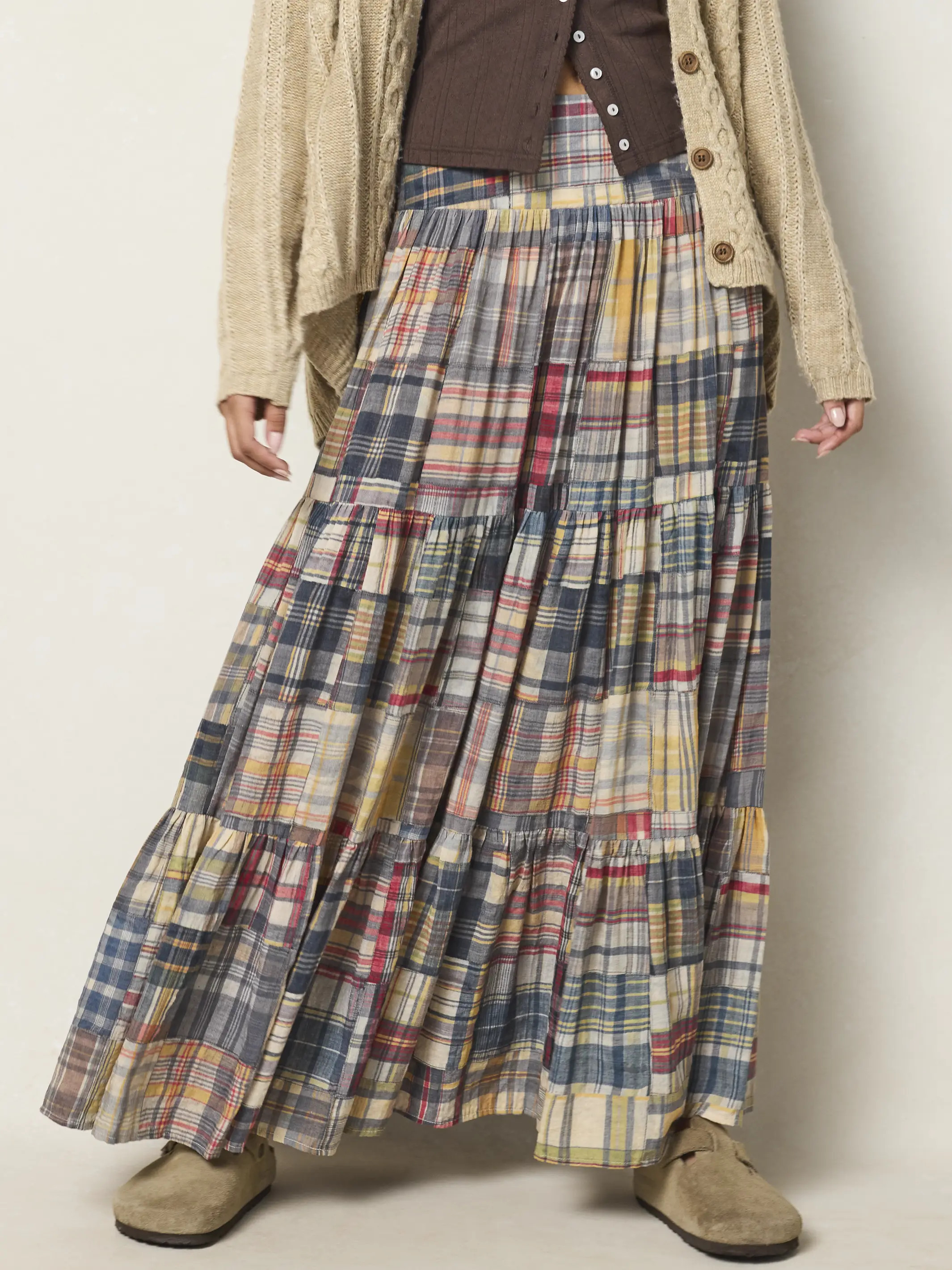 Hanna Convertible Maxi Skirt - Greenfield Madras Multi | Natural Life