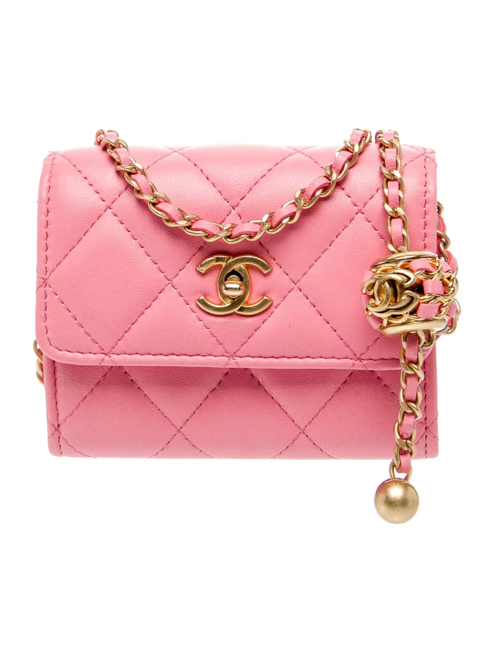 Mini Pearl Crush Clutch w/ Chain | The RealReal