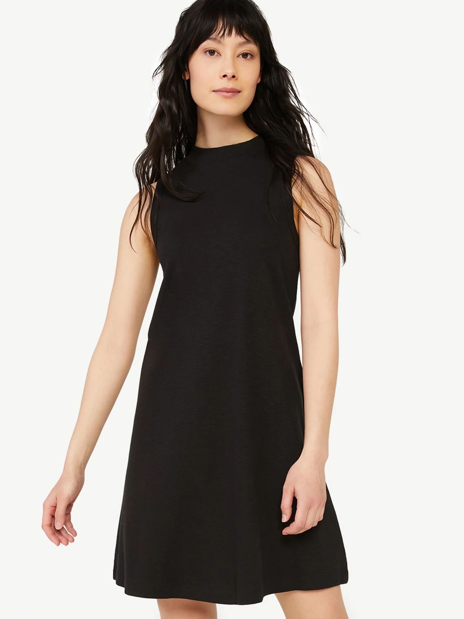 Free Assembly Sleeveless Mock Neck A-line Dress (Women's), 1 Count, 1 Pack - Walmart.com | Walmart (US)