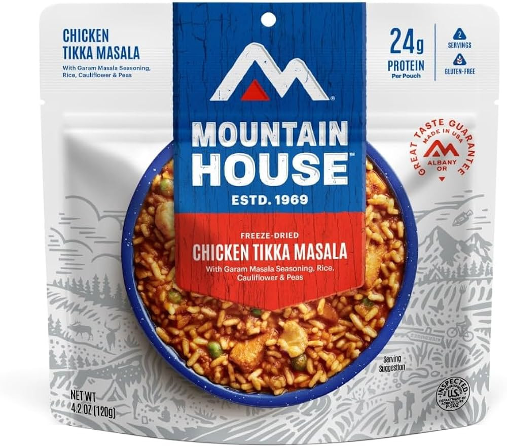 Mountain House Chicken Tikka Masala | Freeze Dried Backpacking & Camping Food | 2 Servings | Glut... | Amazon (US)