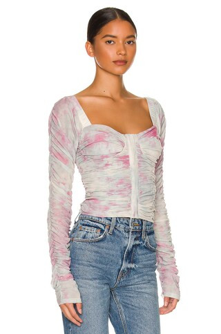 Free People All Night Top in Cloud Combo from Revolve.com | Revolve Clothing (Global)