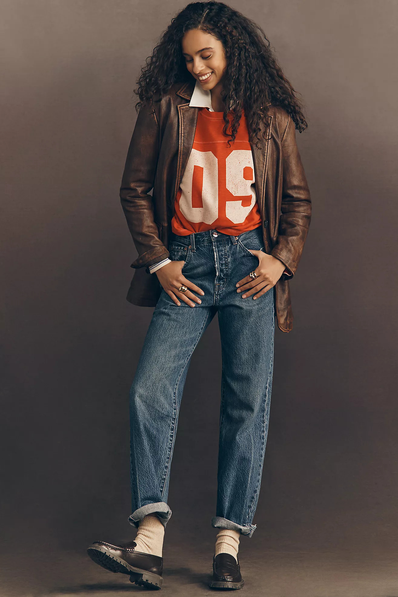 Pistola Cassie High-Rise Straight-Leg Jeans | Anthropologie (US)