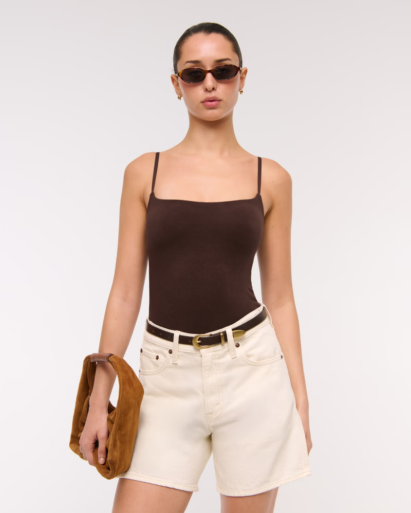 Women's Bra-Free 90s Cami Bodysuit | Women's Tops | Abercrombie.com | Abercrombie & Fitch (US)