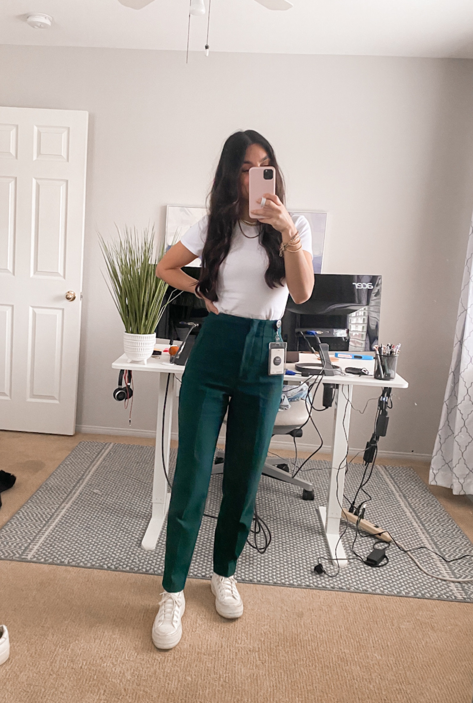 Business casual outfit inspo | Office outfit | Smart casual inspo 

Dress it up with heels and a blazer!

Shirt: size small
Pants: size XS, Zara
Shoes: size 6.5, could size down a half size 

#LTKstyletip #LTKunder100 #LTKworkwear