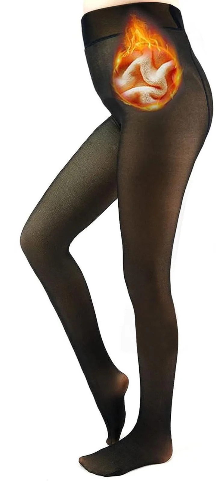 Fleece Lined Tights, LOFIR Sheer Tights, Winter Thermal Pantyhose for Women, Fake Translucent  Wa... | Walmart (US)