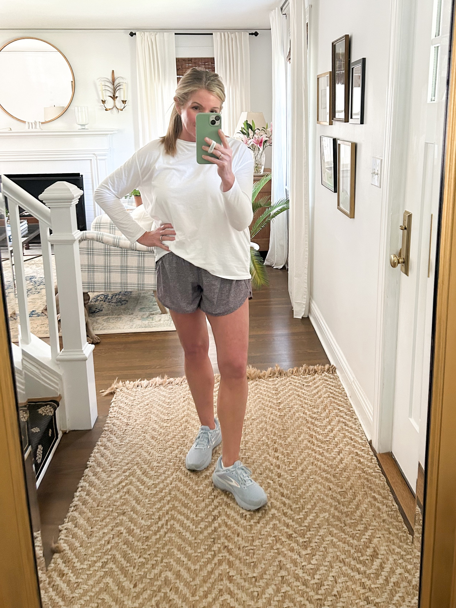 Lulu shorts & Amazon top + I’ve gone back to the old faithful Brooks Adrenaline sneaker.  I also have the top & want more colors.  

#LTKshoecrush #LTKfit