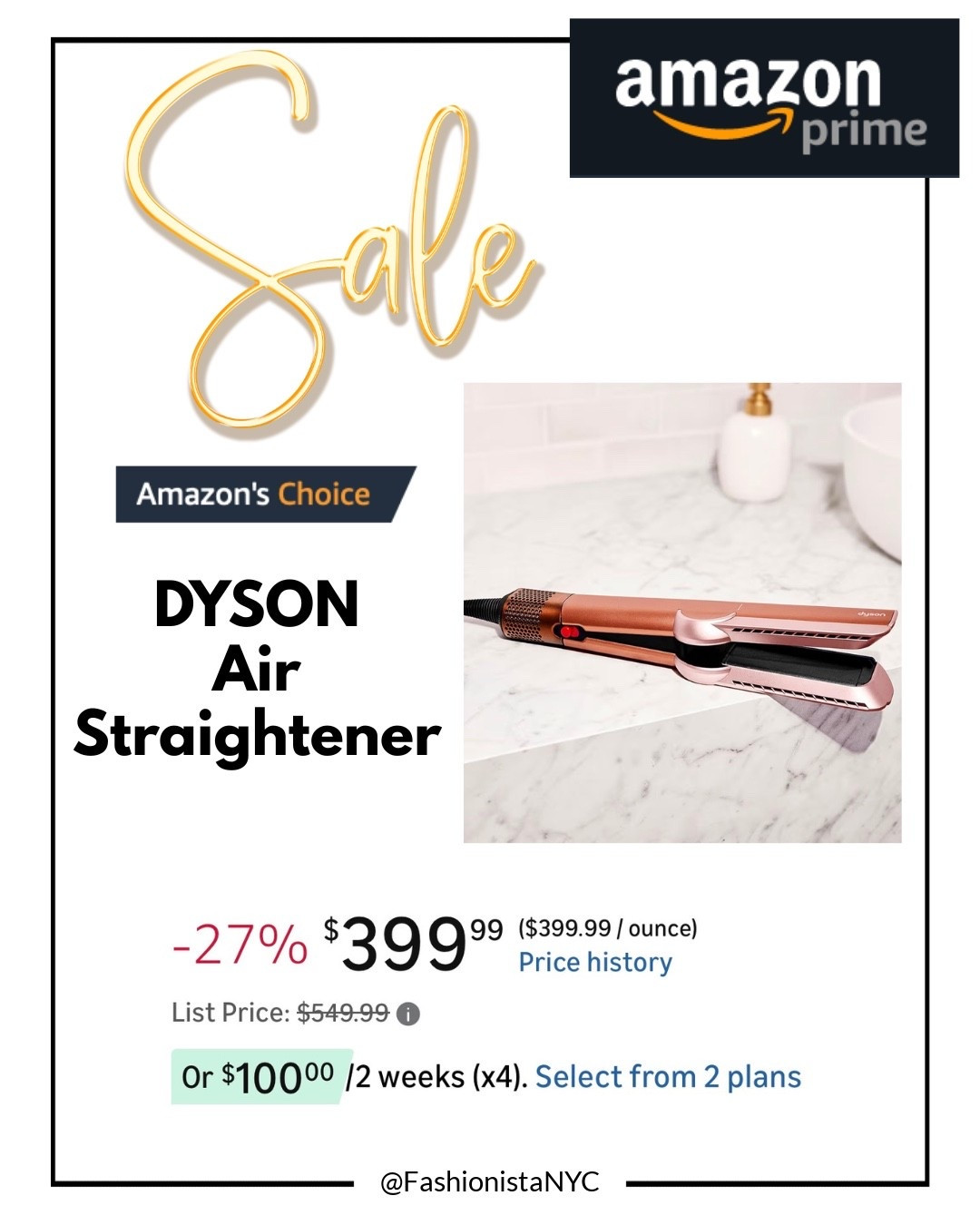 The leading top brand Flat Iron is on SALE ‼️ The Dyson Air Straightner can be used on both Wet or Dry Hair and adds incredible shine!!!!
Got this as a Birthday Gift 🎁 
Dyson Hair Tools - Beauty - SALE 
GRWM - 

Follow my LTK @fashionistanyc on the @shop.LTK app to view this post and get my exclusive app-only content!

#liketkit #LTKBeauty #LTKSaleAlert #LTKmorningroutine #LTKgrwm #LTKselfcare
@shop.ltk
https://liketk.it/5Qe3I