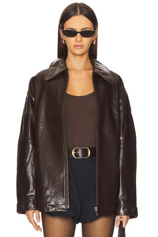 x We The Free Sloane Faux Leather Jacket In Black | Revolve Clothing (Global)
