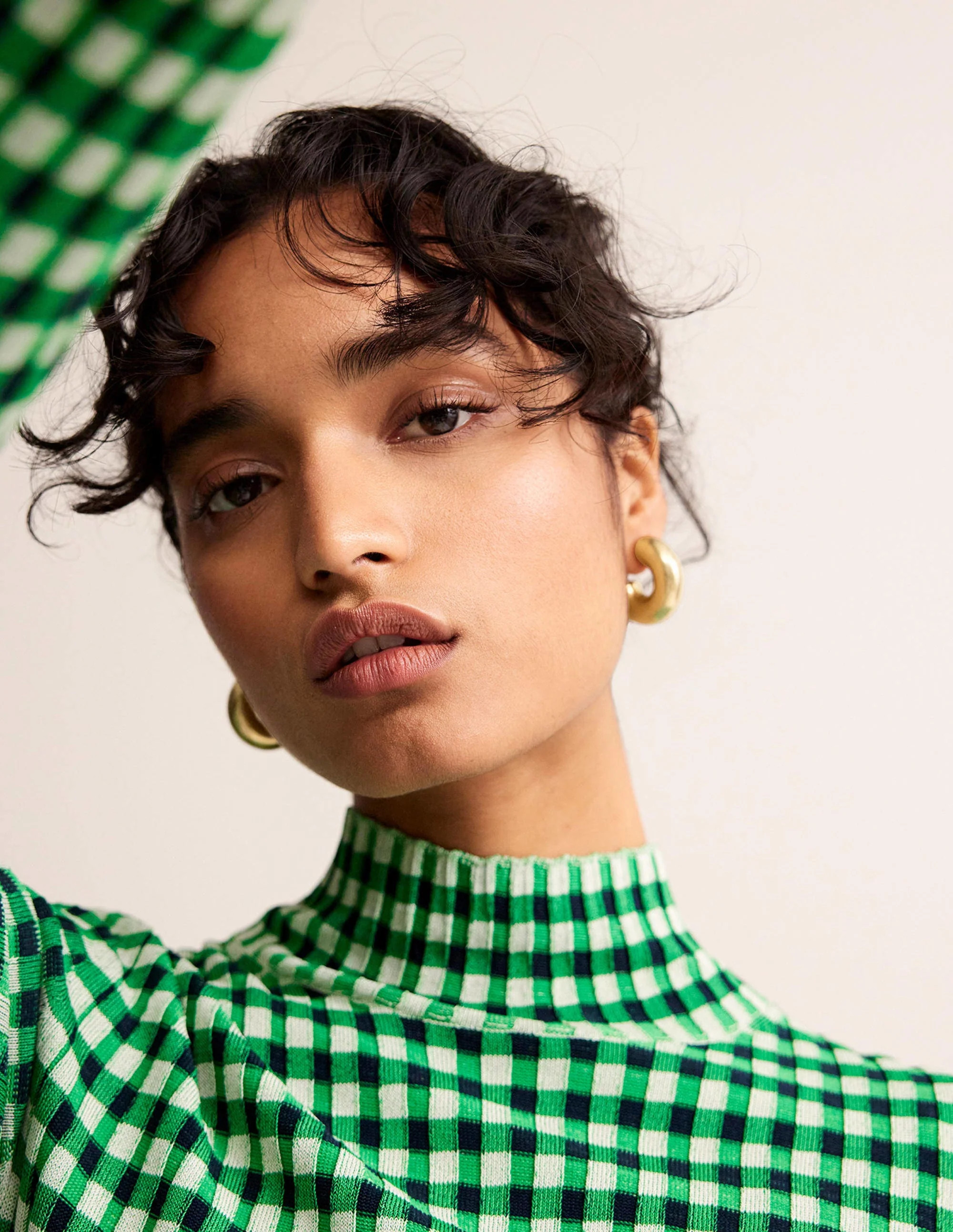 Chunky Small Hoop Earrings-Gold | Boden (US)