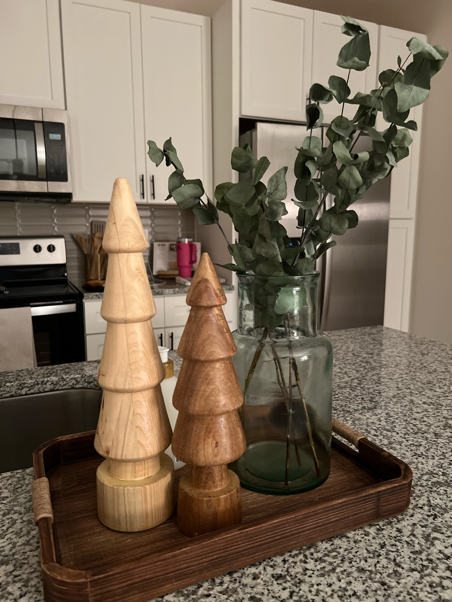 Christmas tray on my kitchen island! Most everything in this photo is from HomeGoods, so I linked similar products! Merry Christmas! 🎄✨💌

#LTKhome #LTKSeasonal #LTKHoliday
