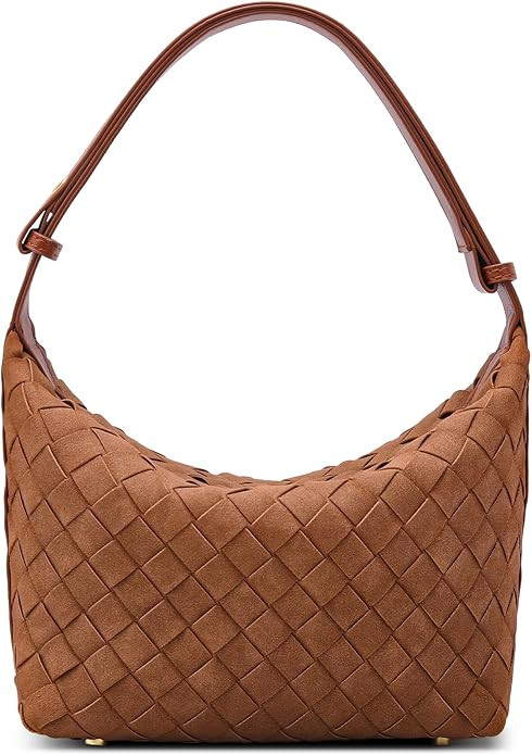 Vegan Leather Handbag for Women: Handwoven Shoulder Crossbody Purse - Designer Inspired Hobo Bag ... | Amazon (US)