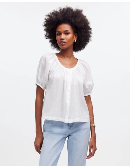 Cute puff sleeve top take into summer 

#LTKStyleTip #LTKxMadewell #LTKSeasonal