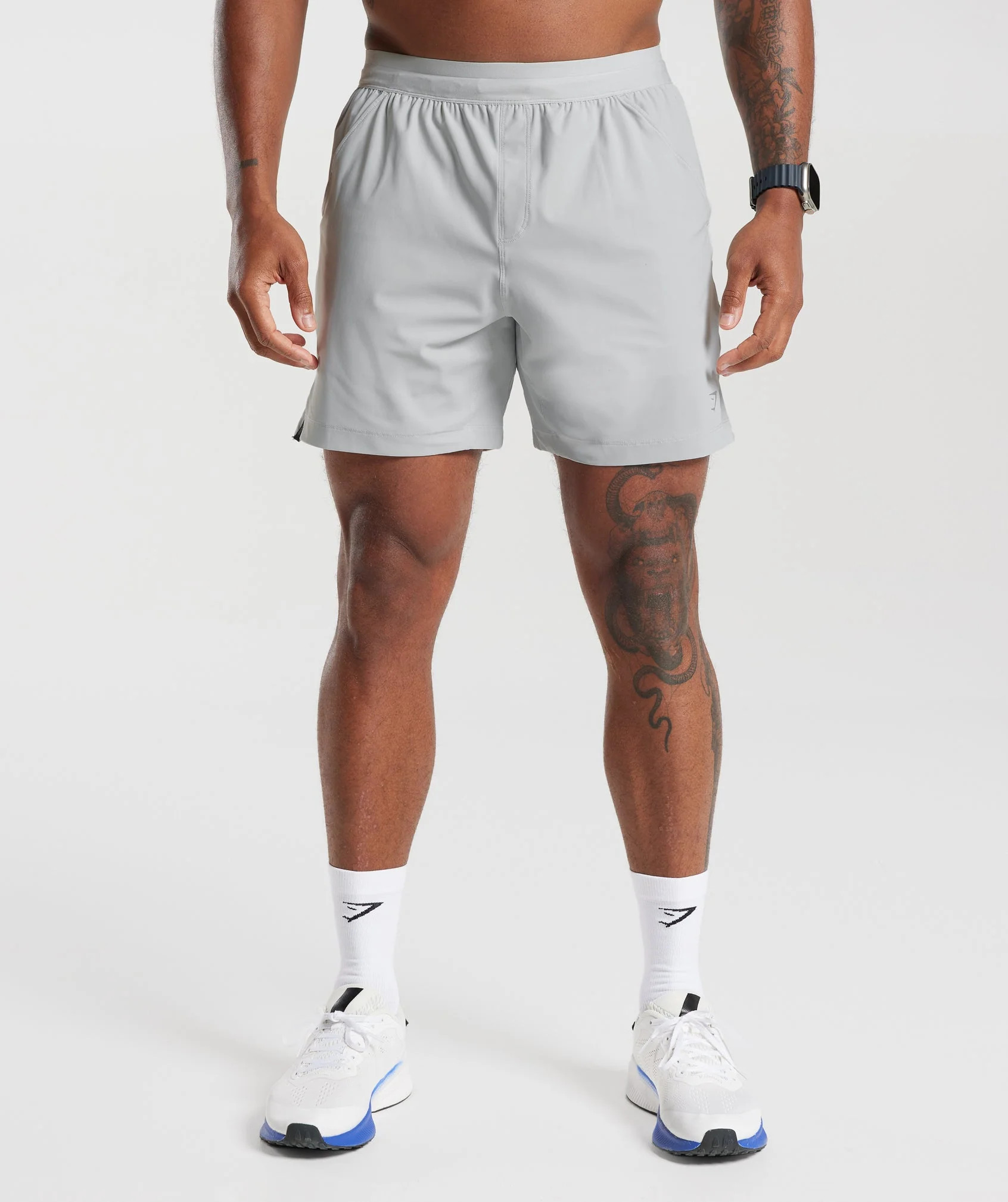 Gymshark Studio 6" Shorts - Light Grey | Gymshark US