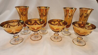 Arte Italica Italy Medici 8 Stems - 4 Water / Tea, 4 Champagne / Dessert  | eBay | eBay US