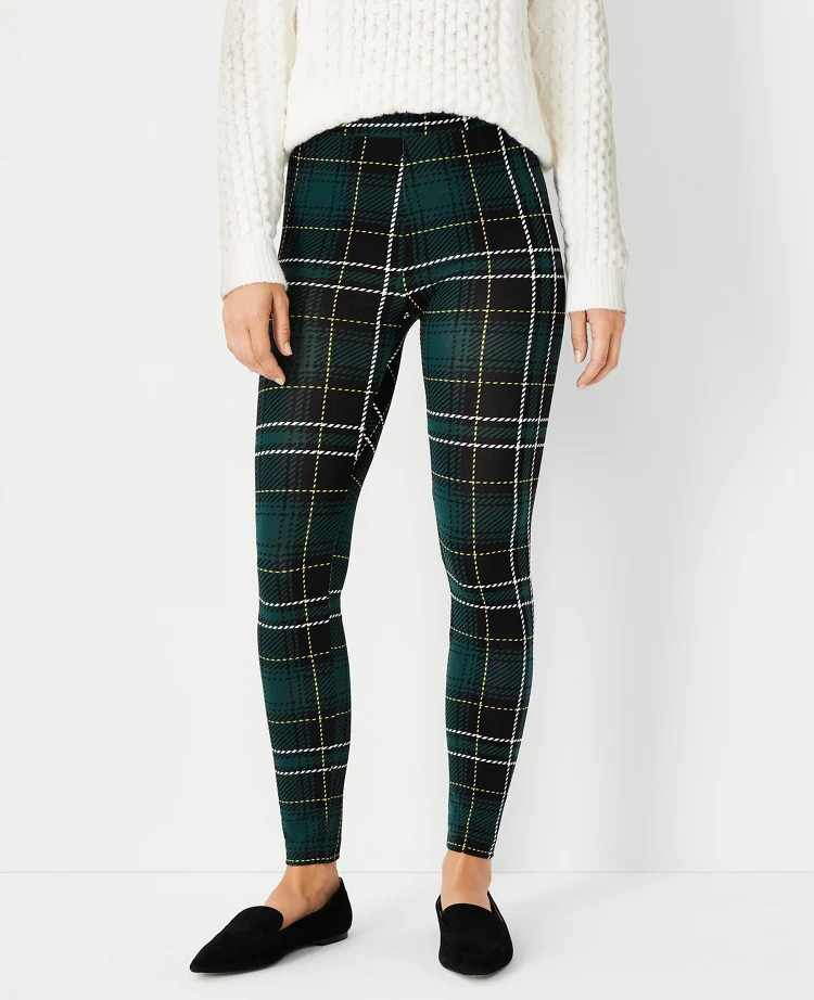 Plaid Pull On Leggings | Ann Taylor (US)