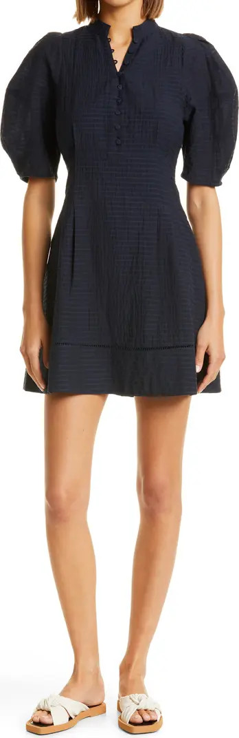 Club Monaco Puff Sleeve Minidress | Nordstrom | Nordstrom
