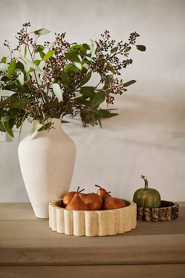 Organic Ceramic Vase, Tall Neutral | Anthropologie (US)