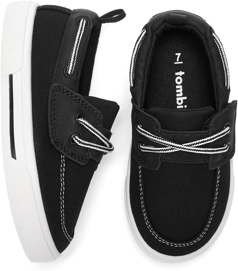 tombik Toddler Boys & Girls Boat Shoes Kids Canvas Sneakers (Toddler/Little Kid) | Amazon (US)